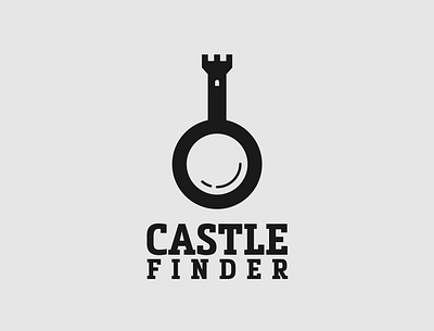 Castle finder logo brand design branding castle design find illustrator logo logo design logo designer minimalist typography vector wordmark