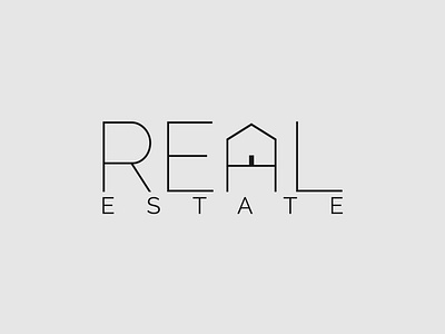 Real estate logo concept