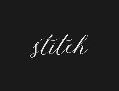 Stitch Logo Concept brand identity branding design illustrator logo logo desig minimalist sewing stitch typography vector wordmark