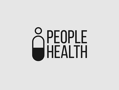 People Health Logo branding design health illustrator logo logo design medicine minimalist people typography vector visual identity