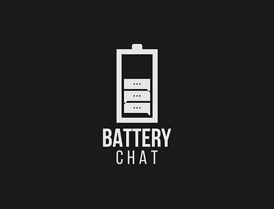 Battery Chat logo battery branding chat design illustrator logo logo designer minimalist talk typography vector wordmark