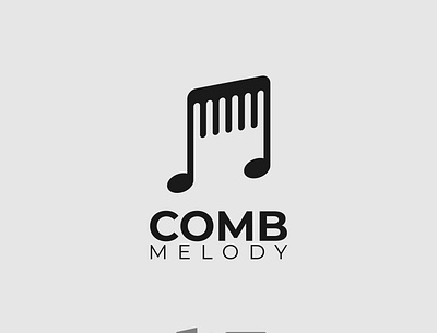 Comb Melody Logo brand designer brand identity branding comb illustrator logo logo design melody minimalist typography vector