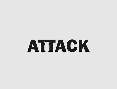 Attack logo attack bomb brand identity branding design illustrator logo logo design minimalist typography vector