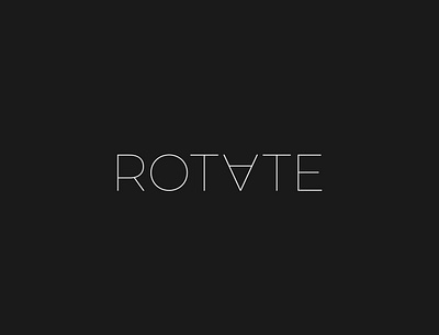 Rotate logo brand identity branding illustrator logo logo design minimalist rotate typography vector wordmark