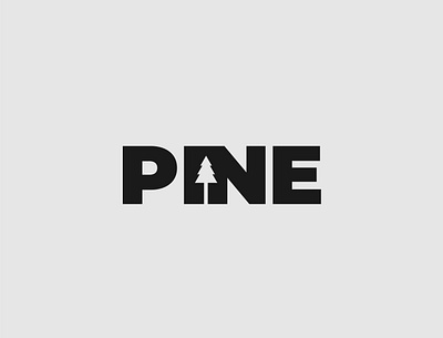 Pine logo brand identity branding illustrator logo logo designer minimalist pine tree typography vector wordmark