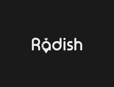 Radish logo brand identity branding design illustrator logo logo design minimalist radish typography vector vegetable wordmark
