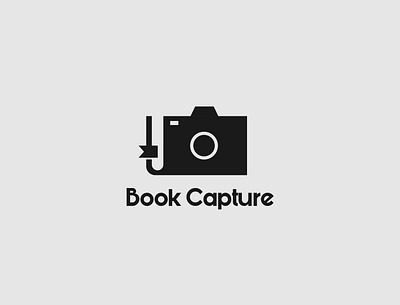 Book Capture logo book brand identity branding camera capture design illustrator logo logo design minimalist typography vector