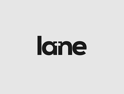 Lane logo concept brand identity branding illustrator lane logo logo design minimalist typography vector wordmark