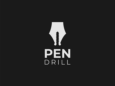 Pen drill logo