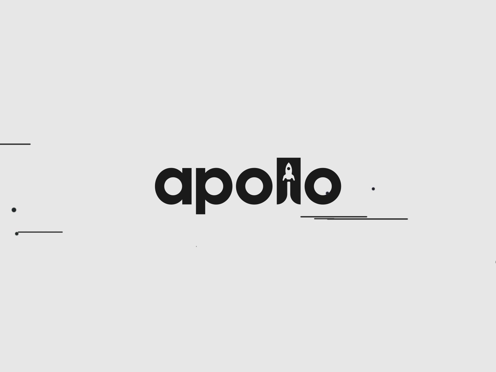 Apollo Logo animation animation branding illustrator logo logo animation minimalist space typography vector