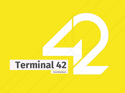 Terminal 42 Logo brand brand identity brandbook branding corporate identity logo mark minimal minimalistic modern style swiss