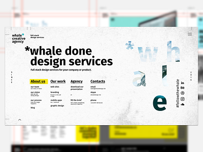 Whale Creative Agency website footer