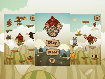 Lumberjack Jump (ios/android game) android game ios mobile mobile game platformer