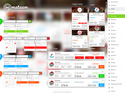 Mataam Searches and types of services admin panel design food delivery sketch user experience design user interface design web design website