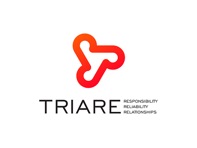 Triare Logo Ideation agency brand brandbook branding logo mark minimalistic
