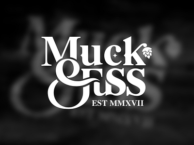 "Muck & Fuss" logo and branding brand branding burger corporate identity craft beer logo logo design packaging