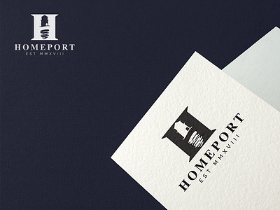 Homeport Logo branding for sale icon logo logo for sale logologo for sale logotype mark minimal minimalistic