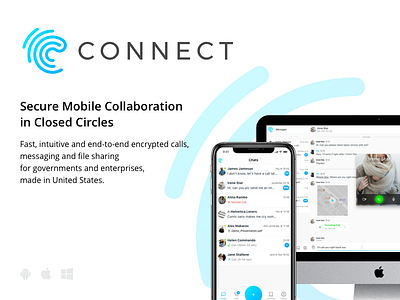 Connect messenger brand branding communication design im logo messenger ui ux