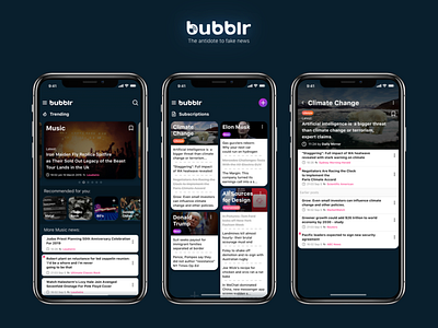 Bubblr App Redesign app design interaction design interface interface design mobile app design ui userexperience ux uxdesign