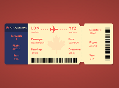 Daily UI Challenge | 024 | Boarding Pass barcode branding challenge colors design flght scan ux