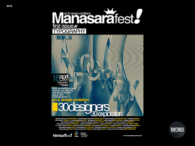 Manasara Fest design layout design logo poster design typography