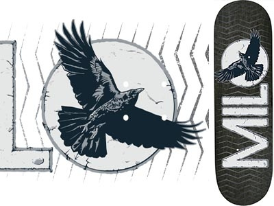 Milo Crow 2017 crow deck graphic milo milosport skateboard