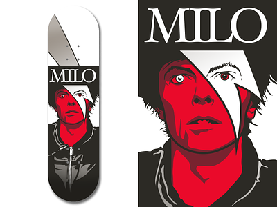 JR Milo shop deck deck graphics retro skateboard skateboard graphics skateboarding