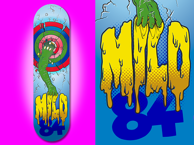 TB Milo shop deck deck graphics retro skateboard skateboard graphics skateboarding