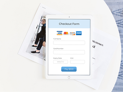 Checkout Form app design ipad minimal mockup ui uiux ux web webdesign