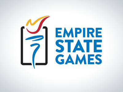 Empire State Games flame logo new york olympic sports