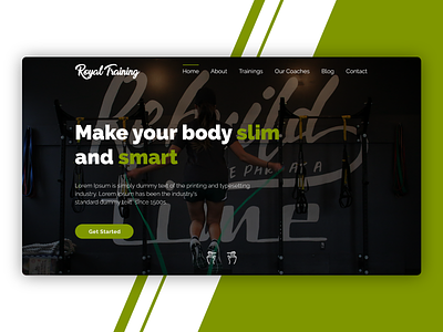 Designed the Royal Training Website