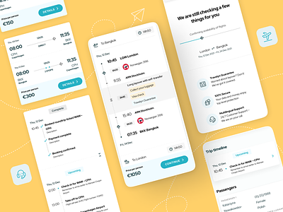 Travelyn – Flight Search Engine app design ui ux