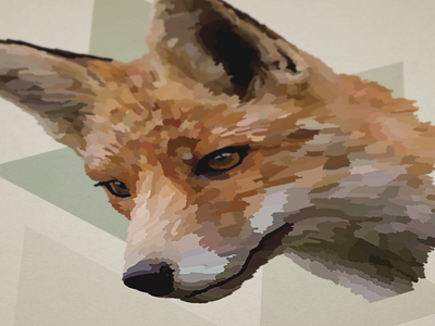 Fox Poster art fox illustration poster tote