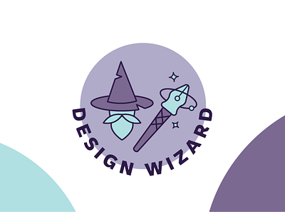 Design Wizard Badge design art fun hat nib pen team building vector vector illustration wizard wizard hat