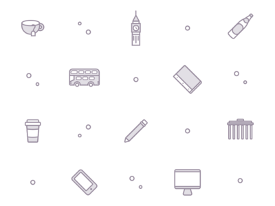 DesignLab Brand Icons background berlin branding community design designer icons london meetup outline