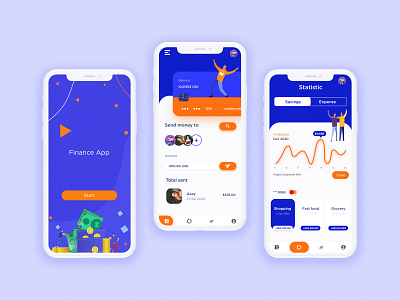 Finance App adobe xd adobexd app design application bankingapp branding design finance app graphic designer ui designer illustration ui ui design uidesign uiux