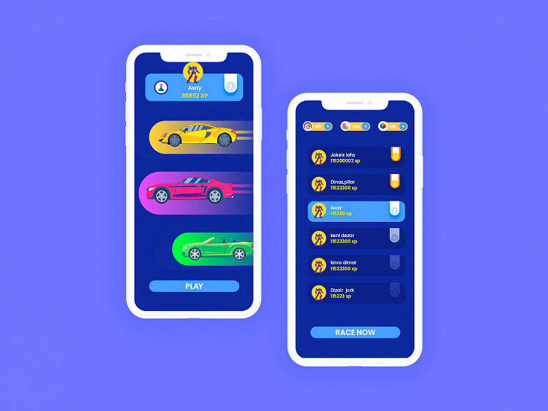 Car Racing Game App Design by Axay Devikar on Dribbble