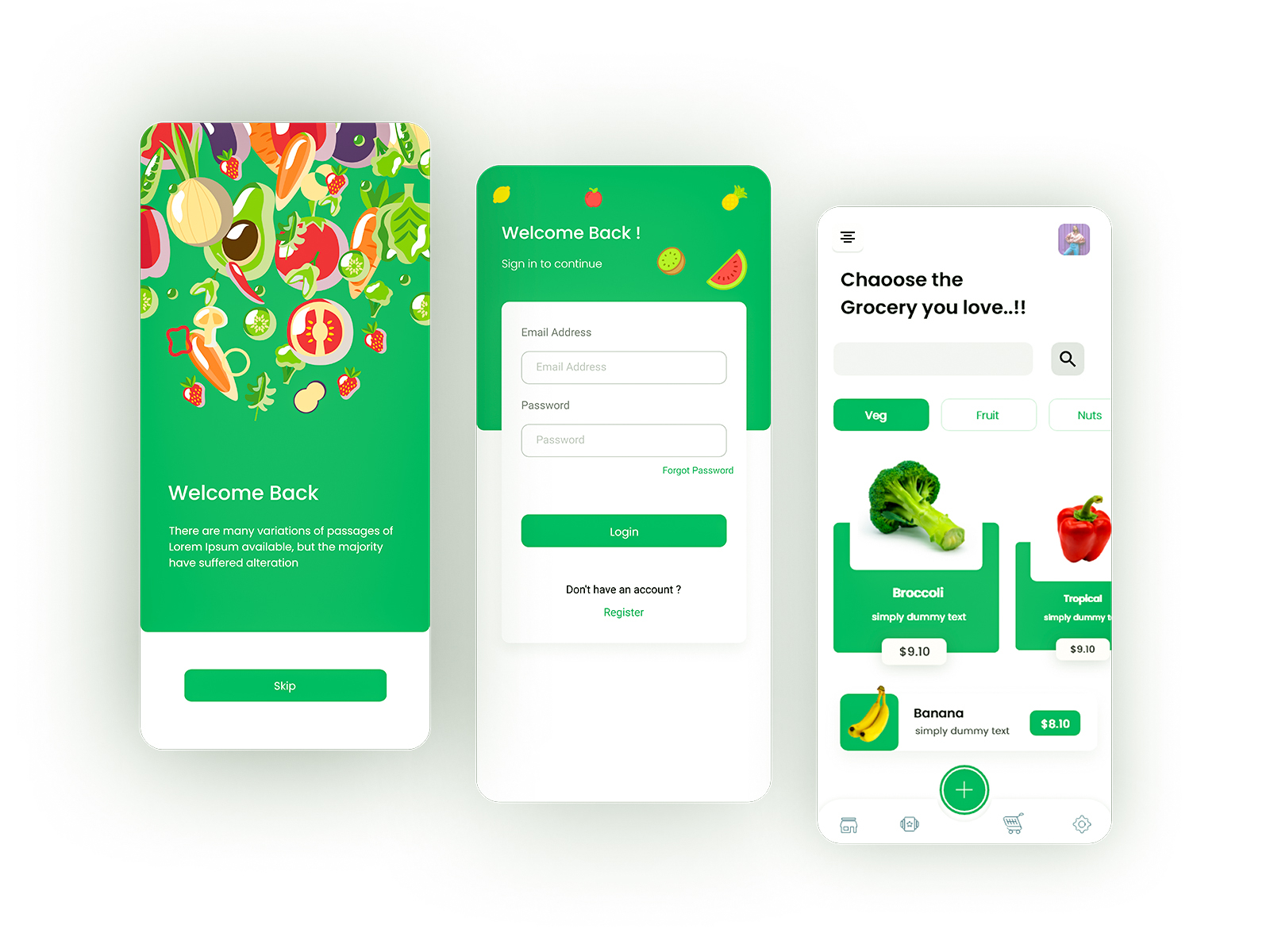 Grocery App Design by Axay Devikar on Dribbble