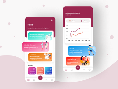 Health App app design application axay branding design design designer figma graphic designer ui designer health app mobile ui design uiapp uidesign uiux