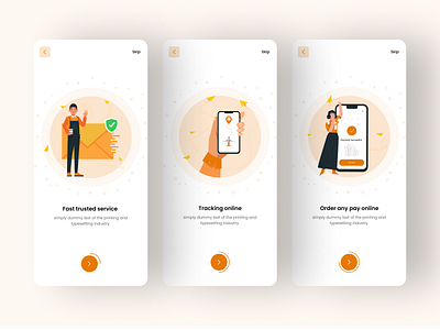 On-boarding screens by Axay Devikar on Dribbble