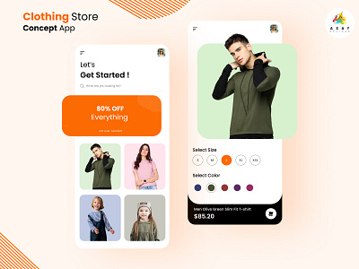 Clothing Store App app design clothing app clothing store app design fashion app figma graphic designer ui designer mobile app mobile app design store app ui design