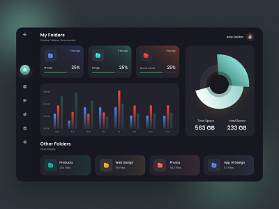 File Manager Dashboard Design