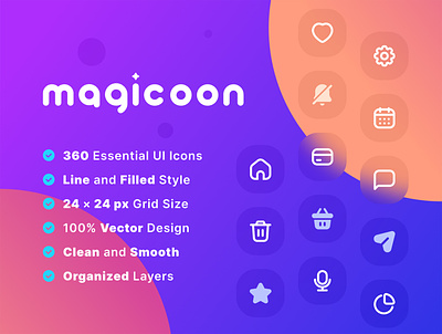 magicoon - Free Icons Library essential free free download free icons freebie freebies icon 2021 icon news icon pack icon set icons icons library magicoon modern icons ui ux