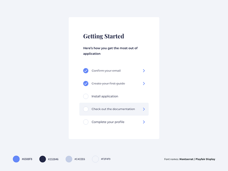 Browse thousands of Checklist UI images for design inspiration | Dribbble