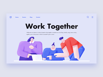 Work design illustration ui web