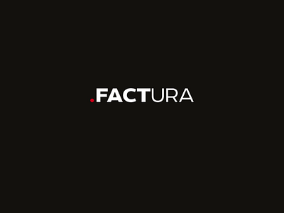 Factura Landing page animation branding dark design flat landing logo minimal ui web website