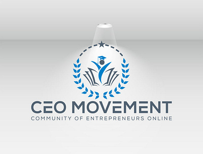 Ceo Movement Community Of Entrepreneurs Online Logo Design branding custom logo flat logo illustraion logo logo deisgn logo design logotype modern logo ui vector website logo