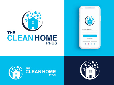 Home-clean Brand Logo Design