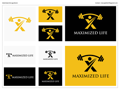 Maximized Life - GYM Logo Design branding business logo design illustration logo logo design minimalist logo modern logo ui vector