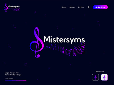 Mistersyms Modern Music Logo Design